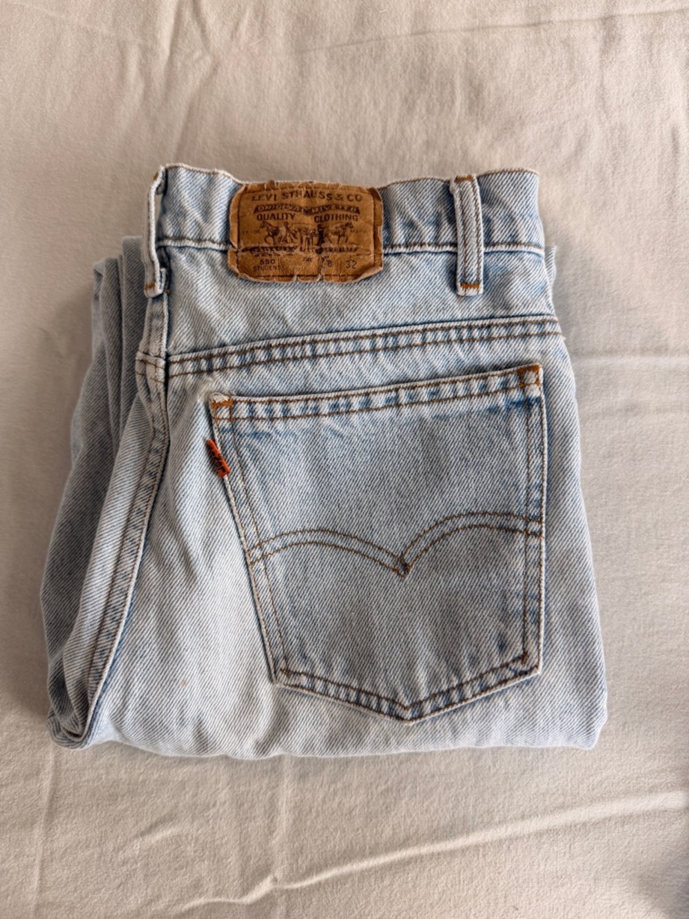 Levi's Orange Label 550 STUDENT - Light Wash Classic 5-Pocket Jeans 28X32